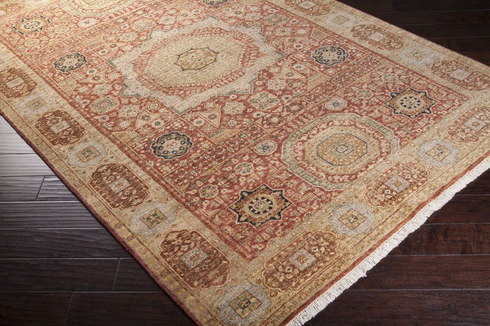 Cambridge Rust/Beige Area Rug