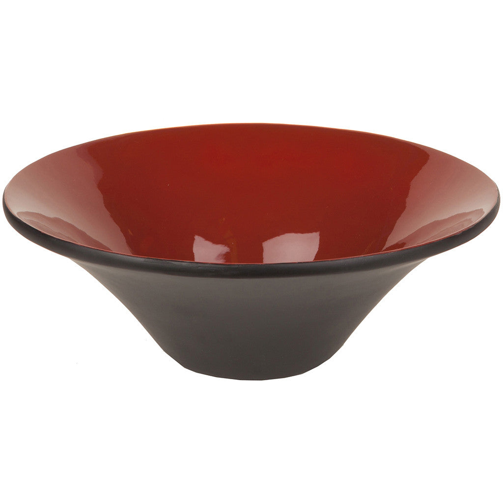 Athens Jar Bamboo Bowl Rust Medium