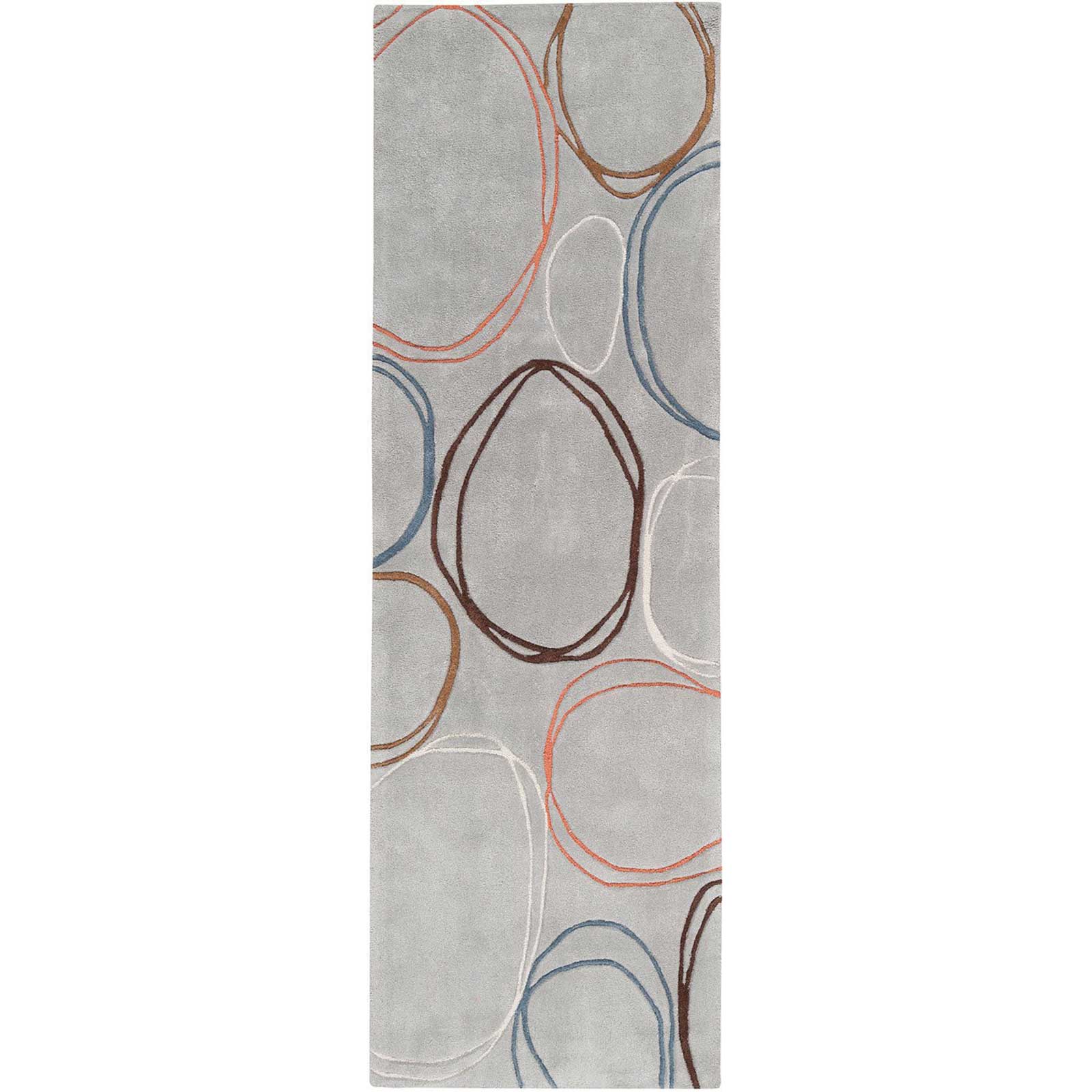 Cosmopolitan Light Gray/Ivory Runner Rug