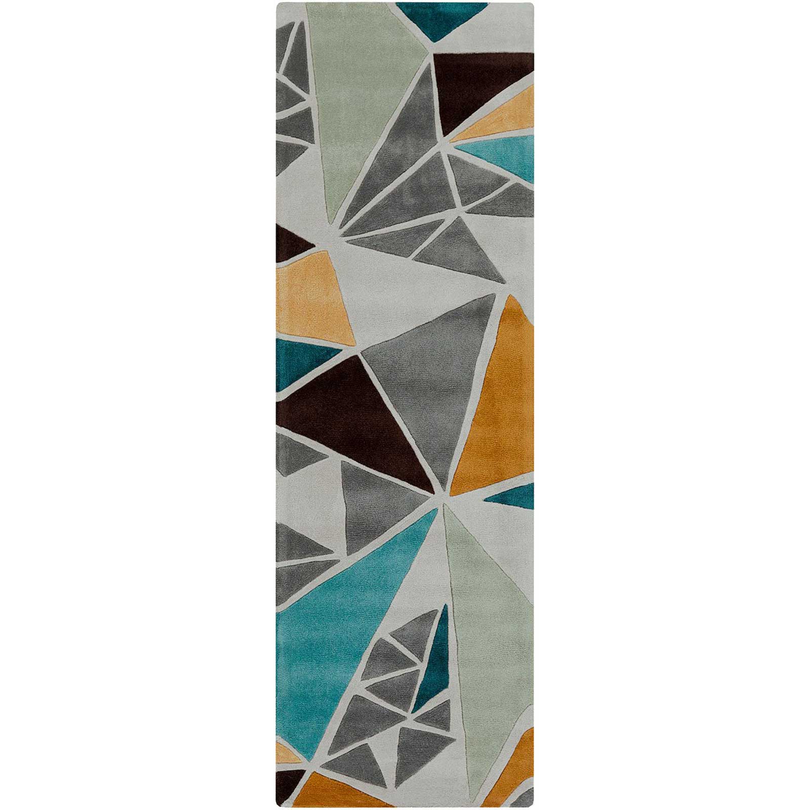 Cosmopolitan Gray/Gold Runner Rug