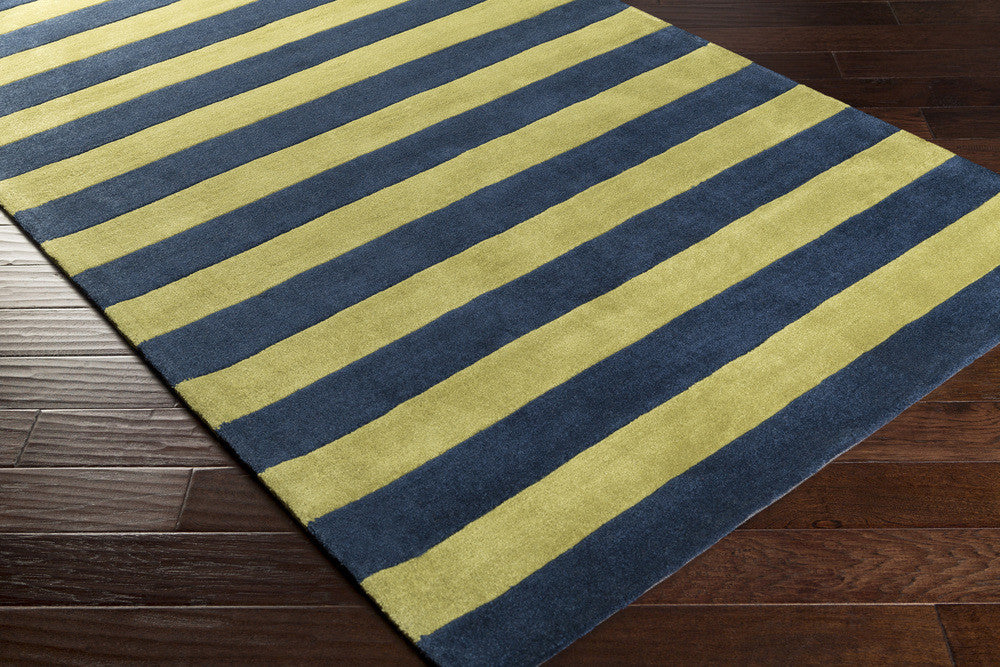 Cosmopolitan Lime/Navy Area Rug