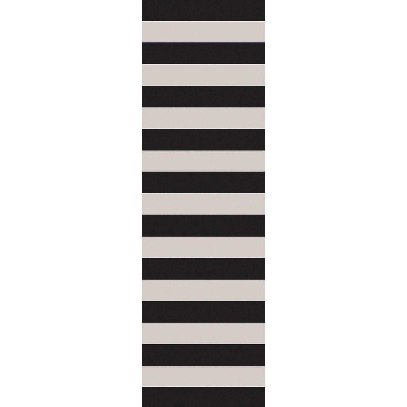 Cosmopolitan Light Gray/Navy Runner Rug