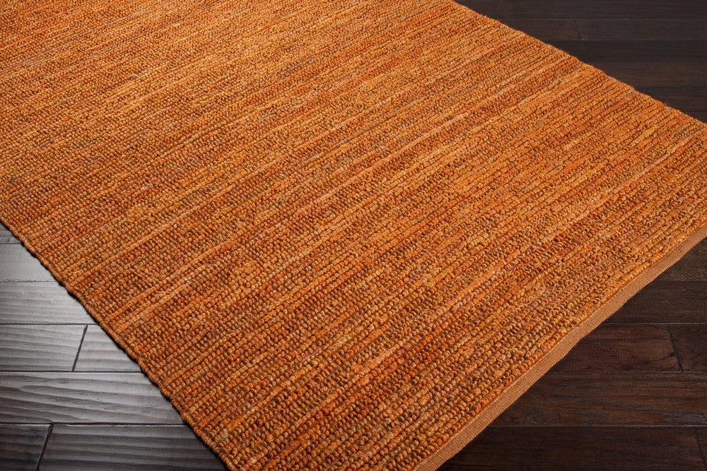 Continental Burnt Orange Area Rug