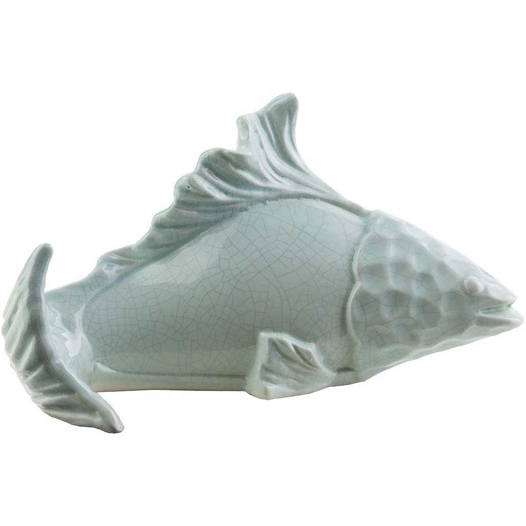 Clearwater Ceramic Fish Gray Small