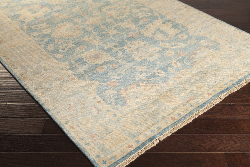 Cheshire Teal/Light Gray Area Rug