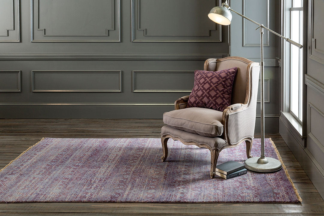 Cheshire Mauve/Gray Area Rug