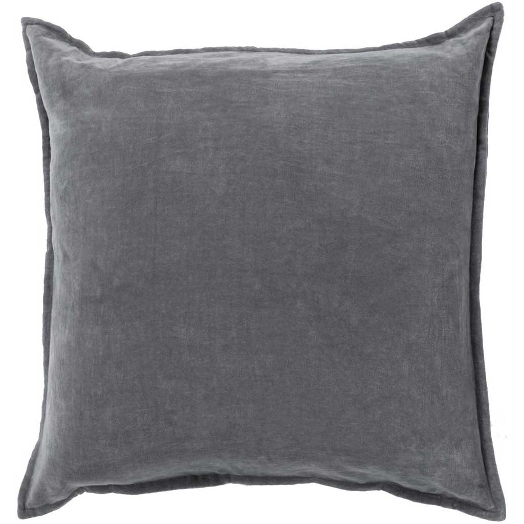 Smooth Velvet Charcoal Pillow
