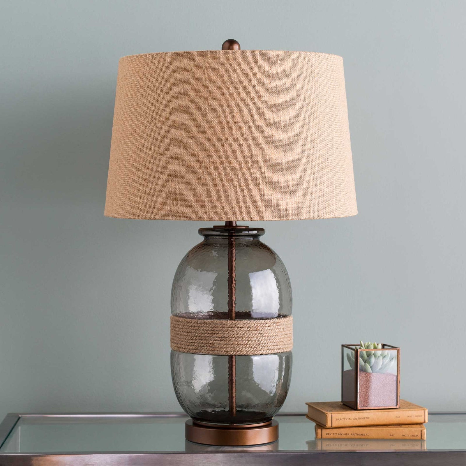 Caitlyn Table Lamp Wheat/Charcoal