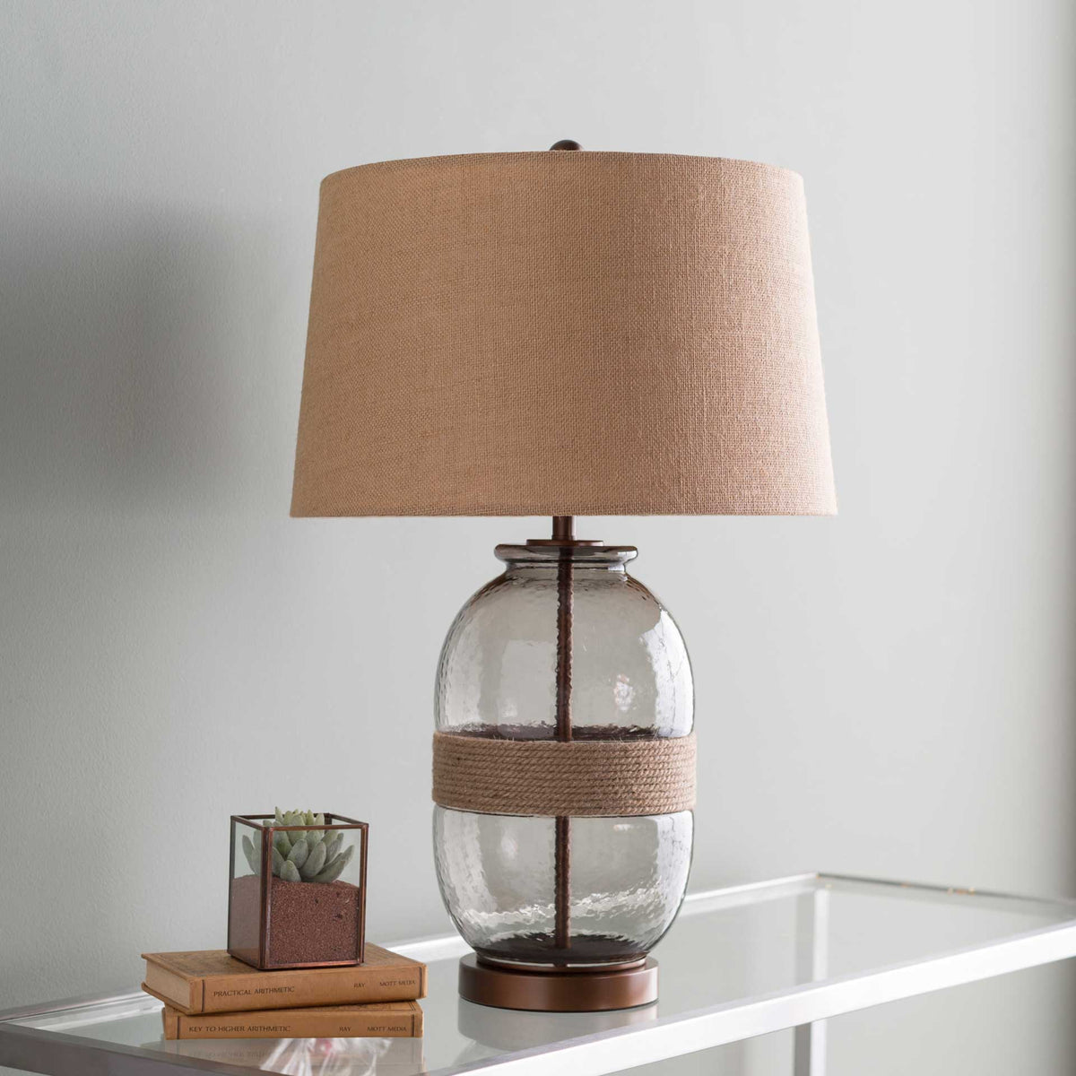 Caitlyn Table Lamp Wheat/Charcoal