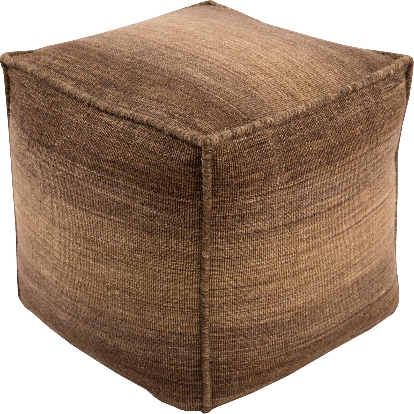 Charlee Pouf Camel/Dark Brown