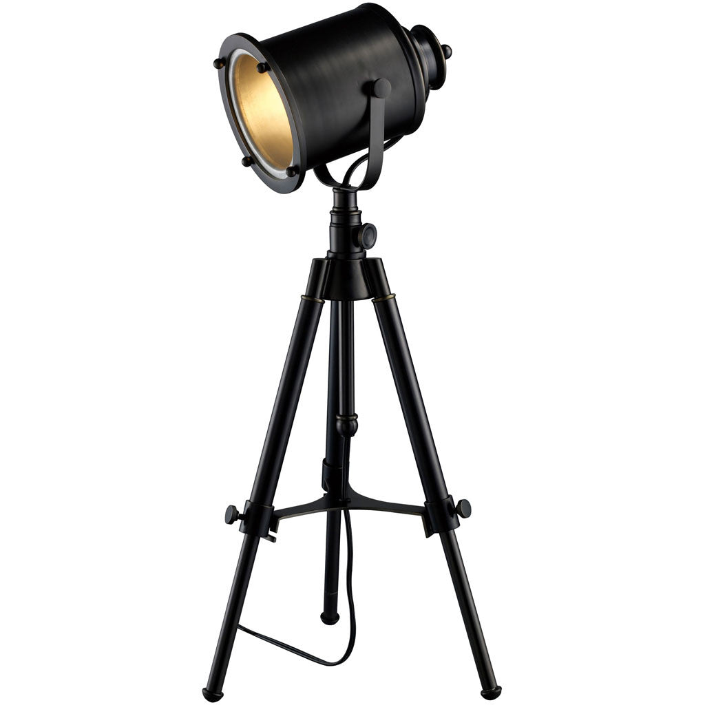 Elway Adjustable Tripod Table Lamp Black