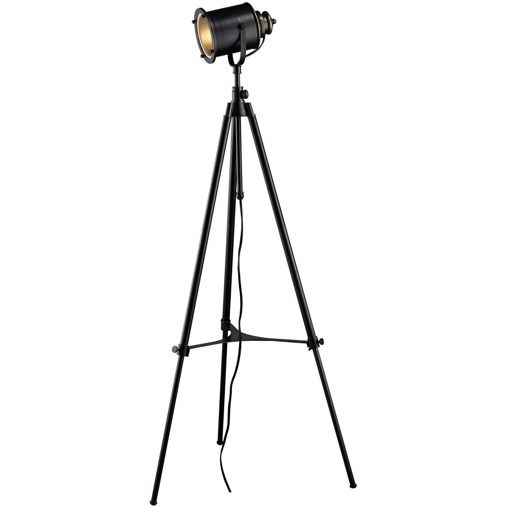 Elway Adjustable Tripod Floor Lamp Black