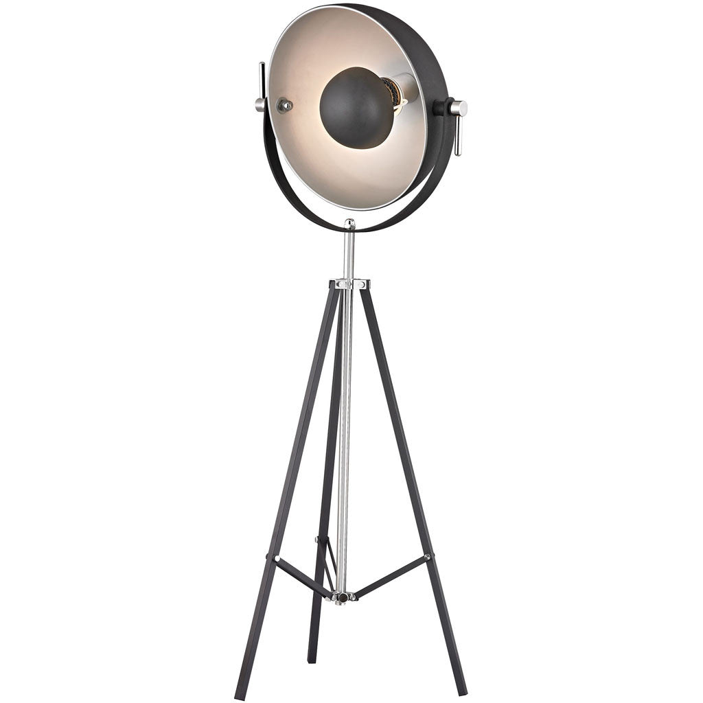 Director Adjustable Floor Lamp Black/Nickel
