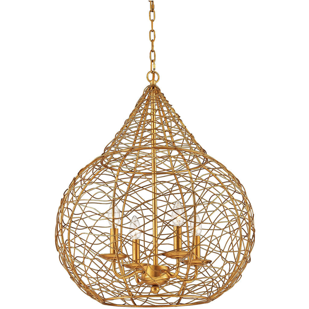 Thornton Pendant Gold Leaf