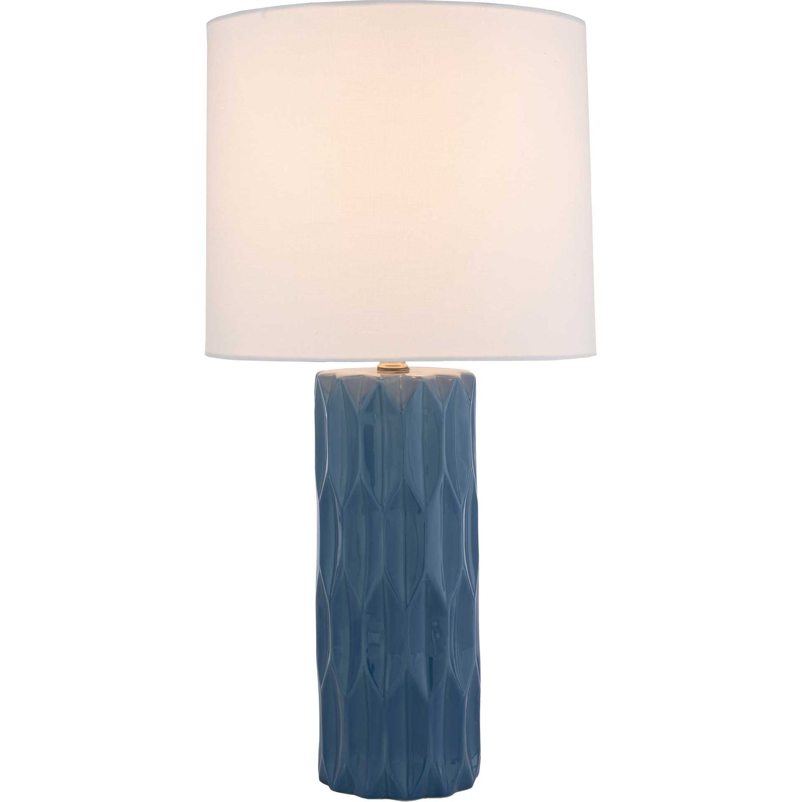 Drake Table Lamp Bright Blue/White/Blue