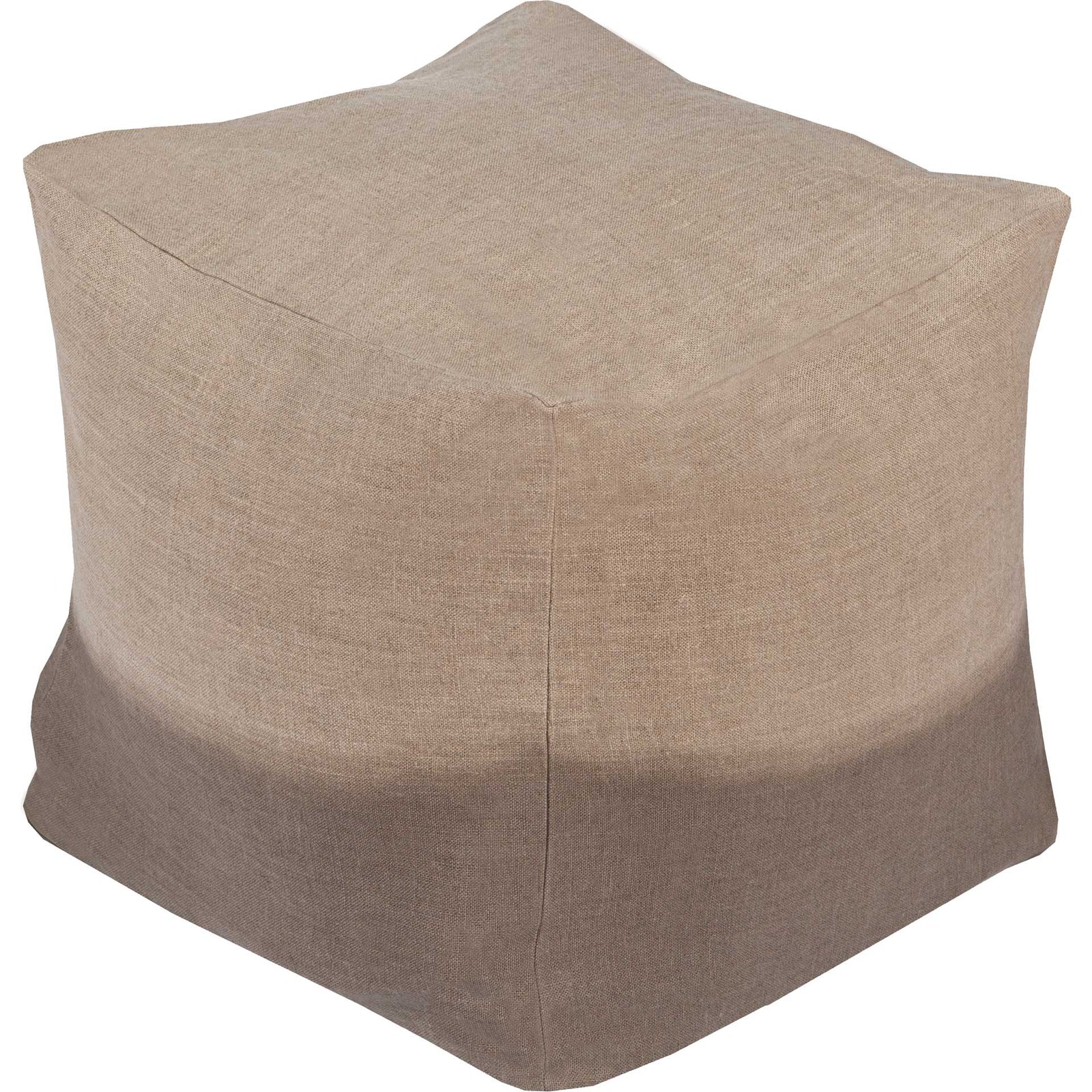 Dip Dyed Pouf Khaki/Taupe