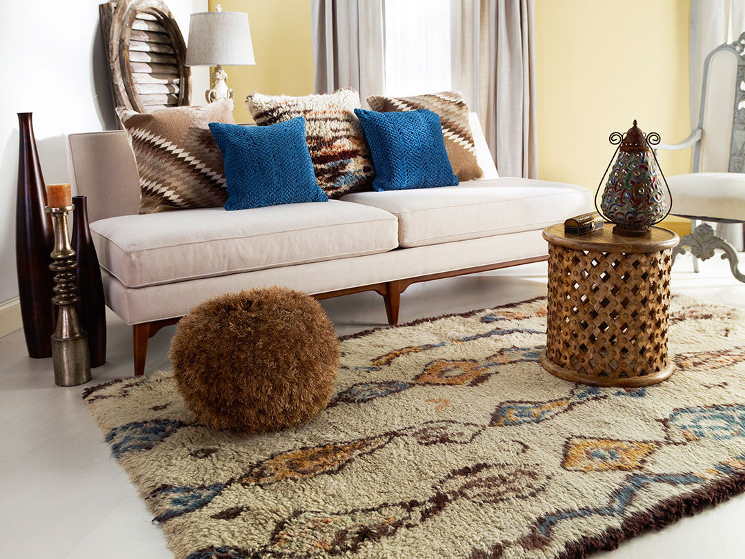 Denali Beige/Burnt Orange Area Rug