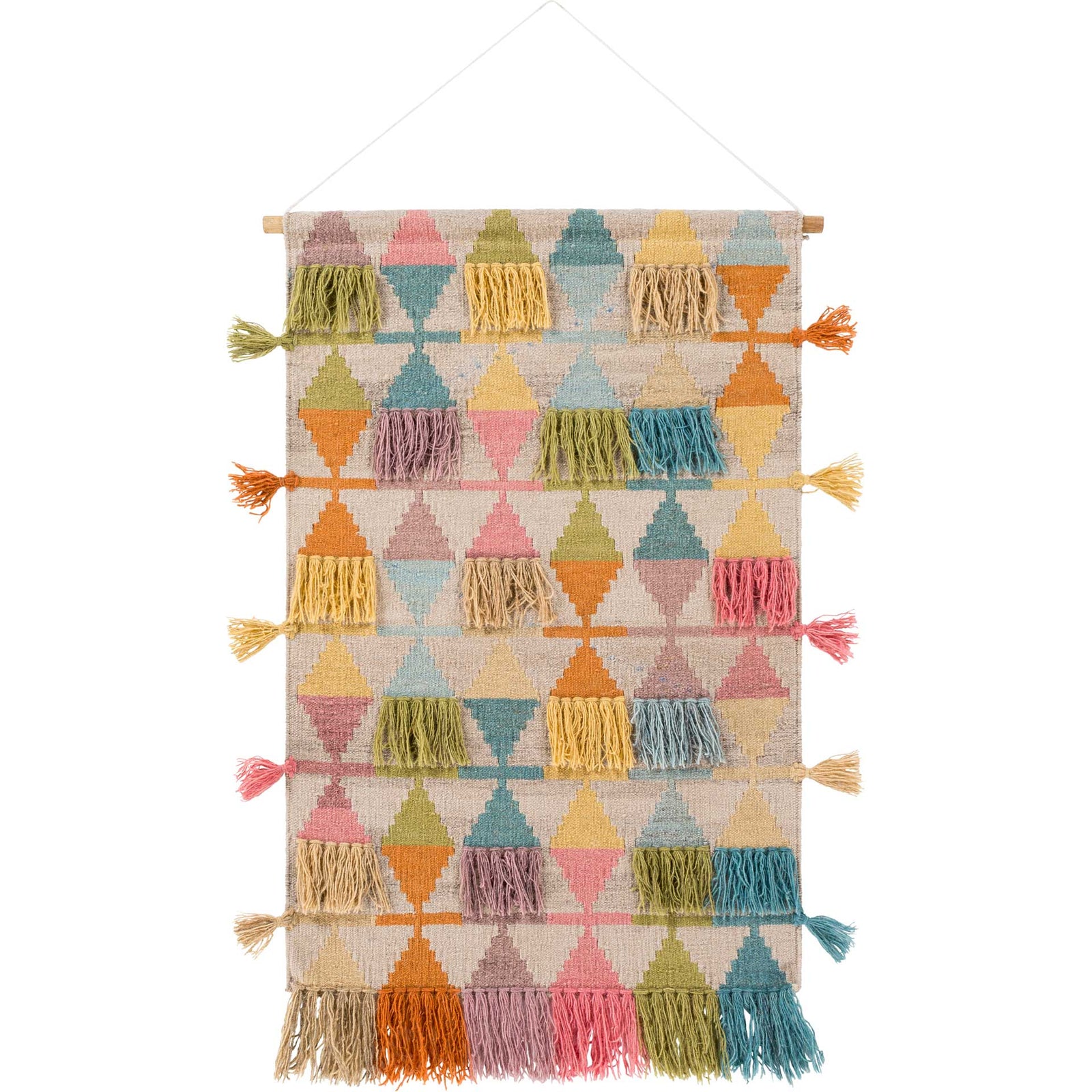 Abel Wall Hanging Bright Yellow/Beige/Wheat