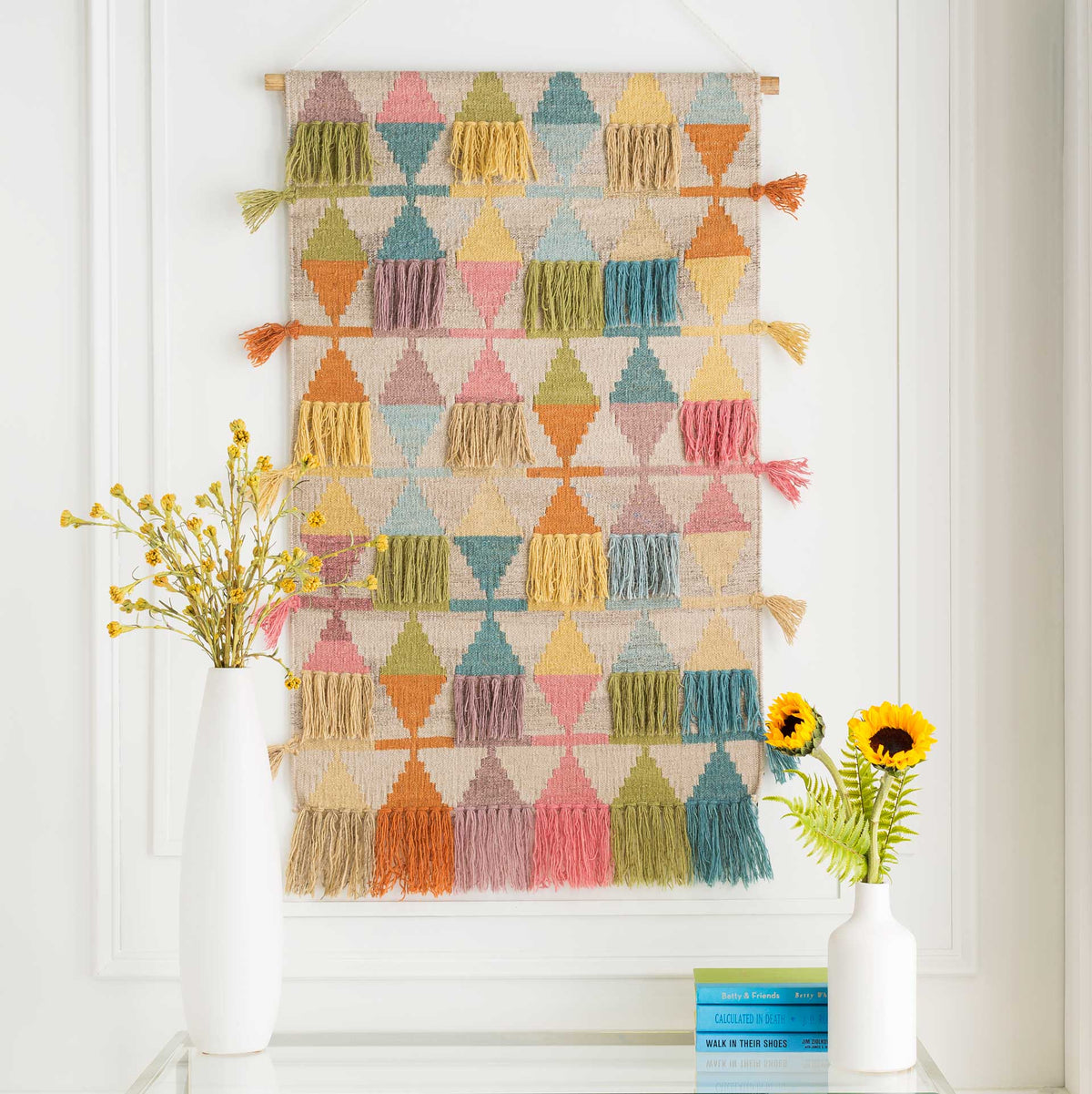 Abel Wall Hanging Bright Yellow/Beige/Wheat