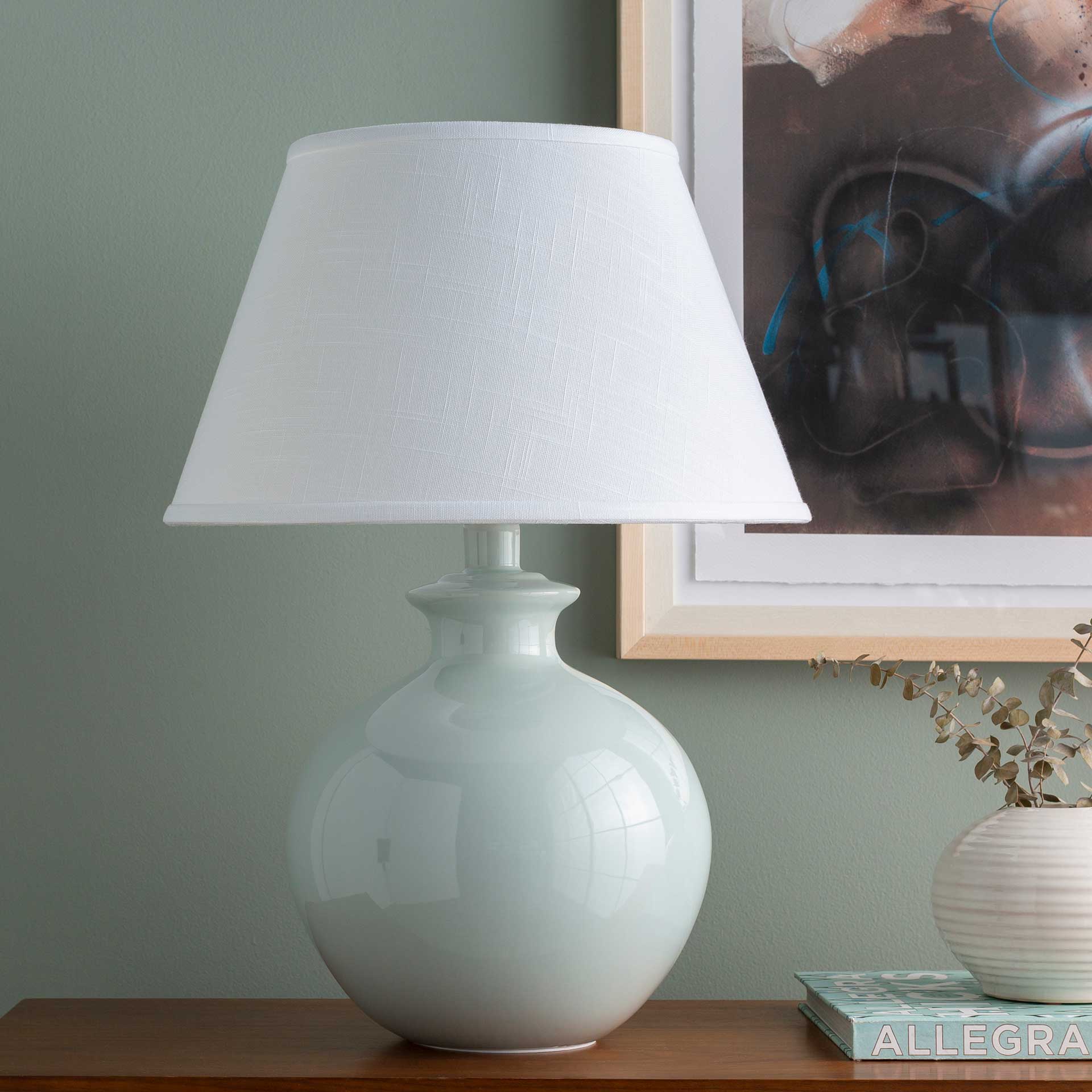 Delaney Table Lamp Pale Blue/White/Aqua