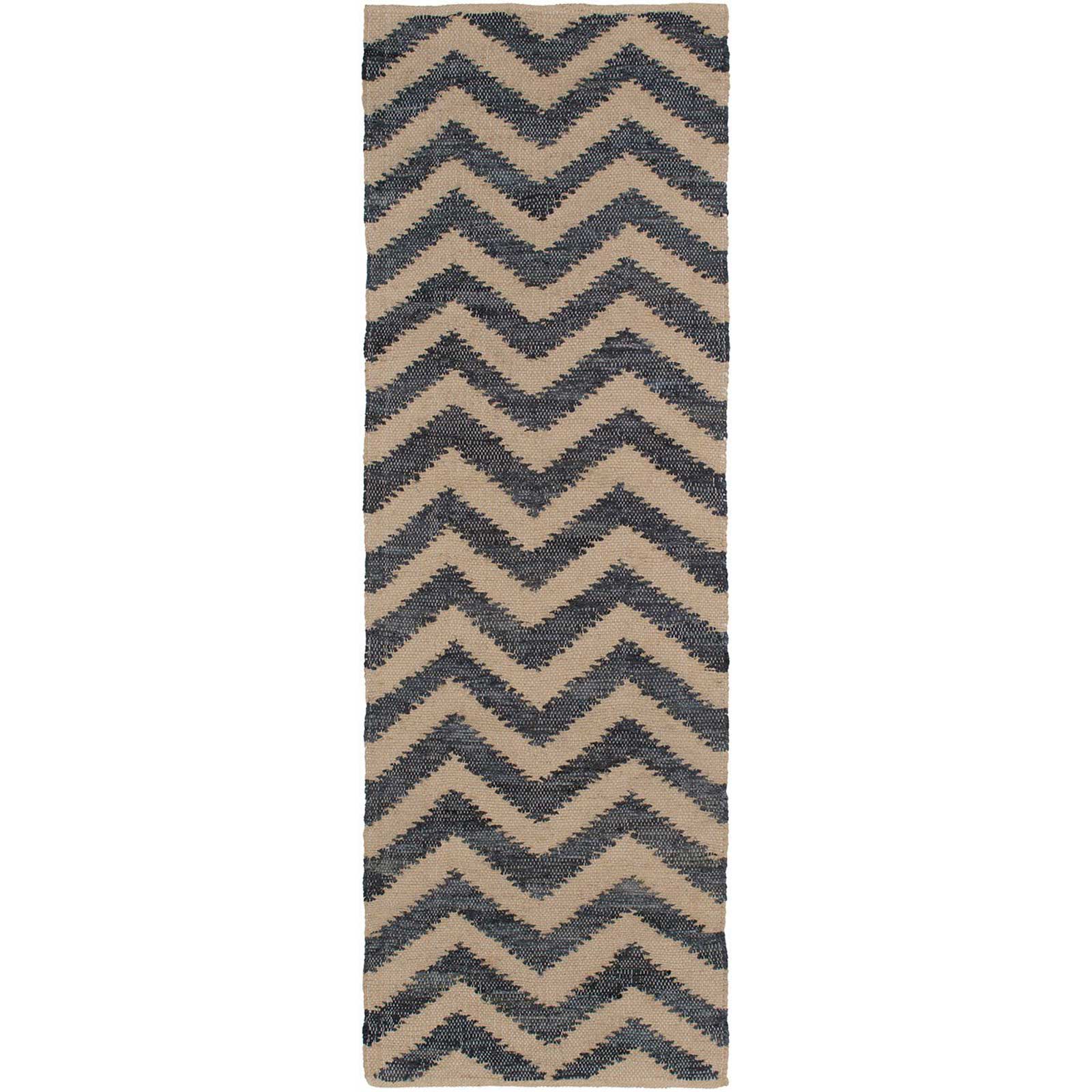 Denim Navy/Ivory Runner Rug