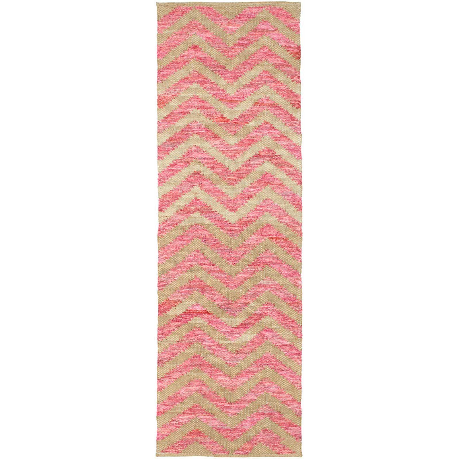 Denim Carnation/Beige Runner Rug