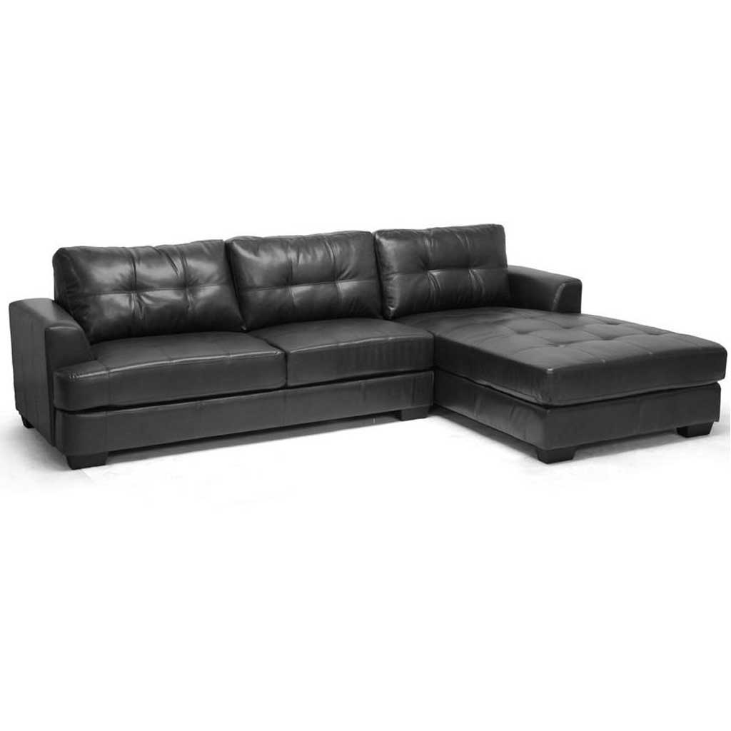 Genoa Sectional Sofa Black