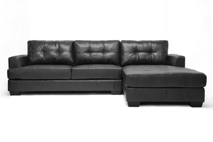 Genoa Sectional Sofa Black