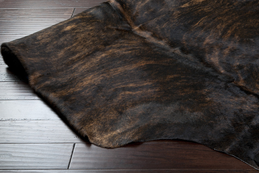Duke Mocha/Black Cowhide Rug
