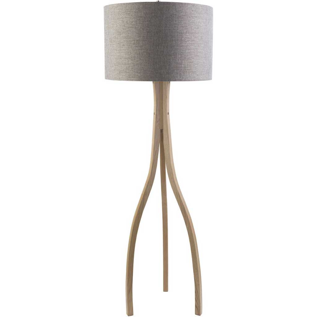 Duxbury Gray Floor Lamp
