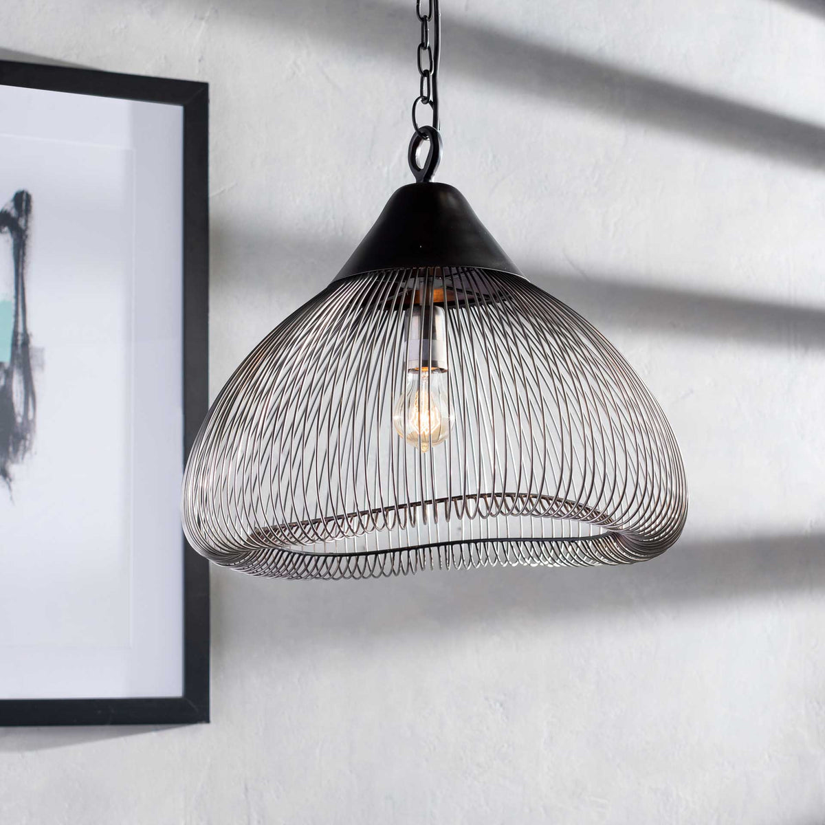 Ema Ceiling Lamp Black/Silver