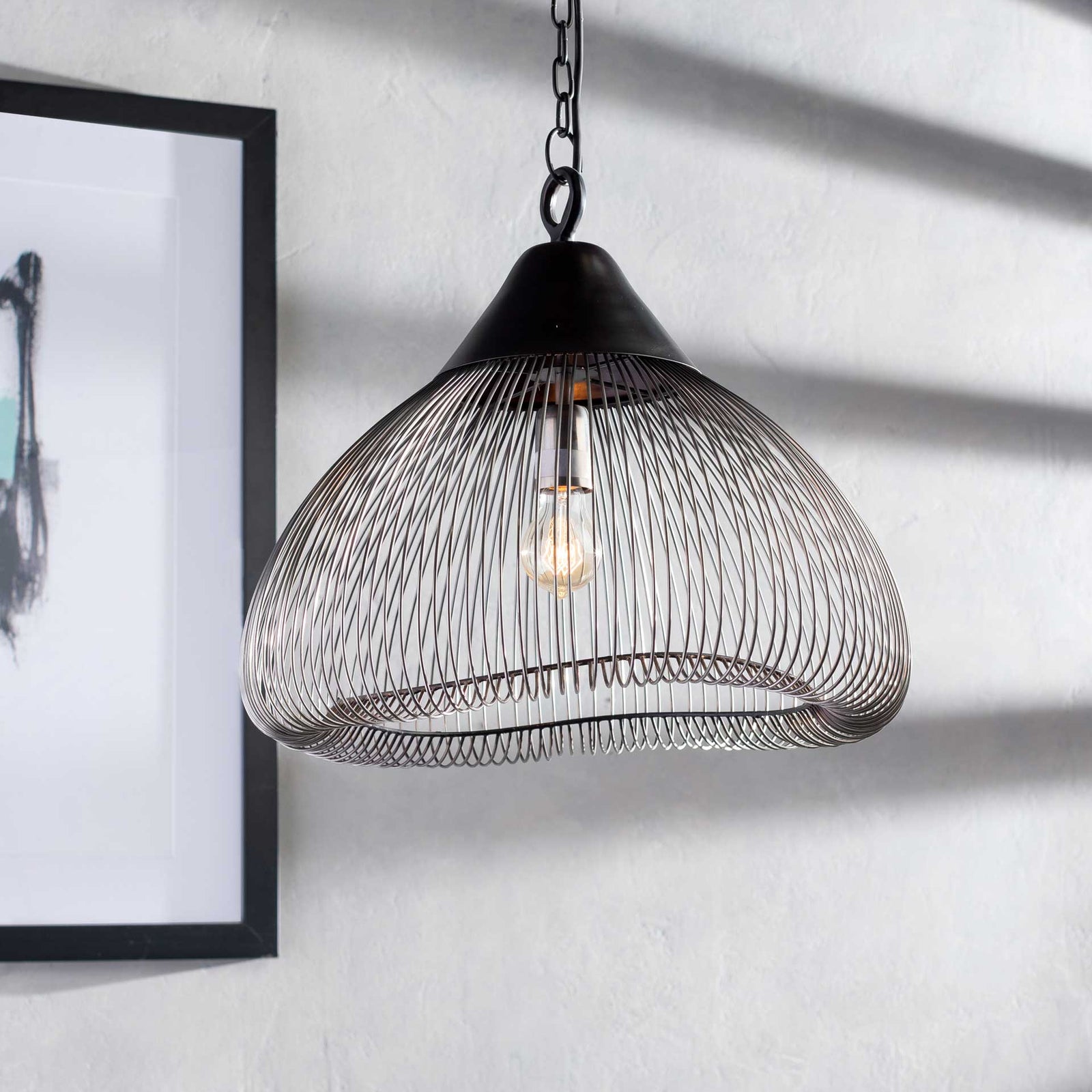 Ema Ceiling Lamp Black/Silver