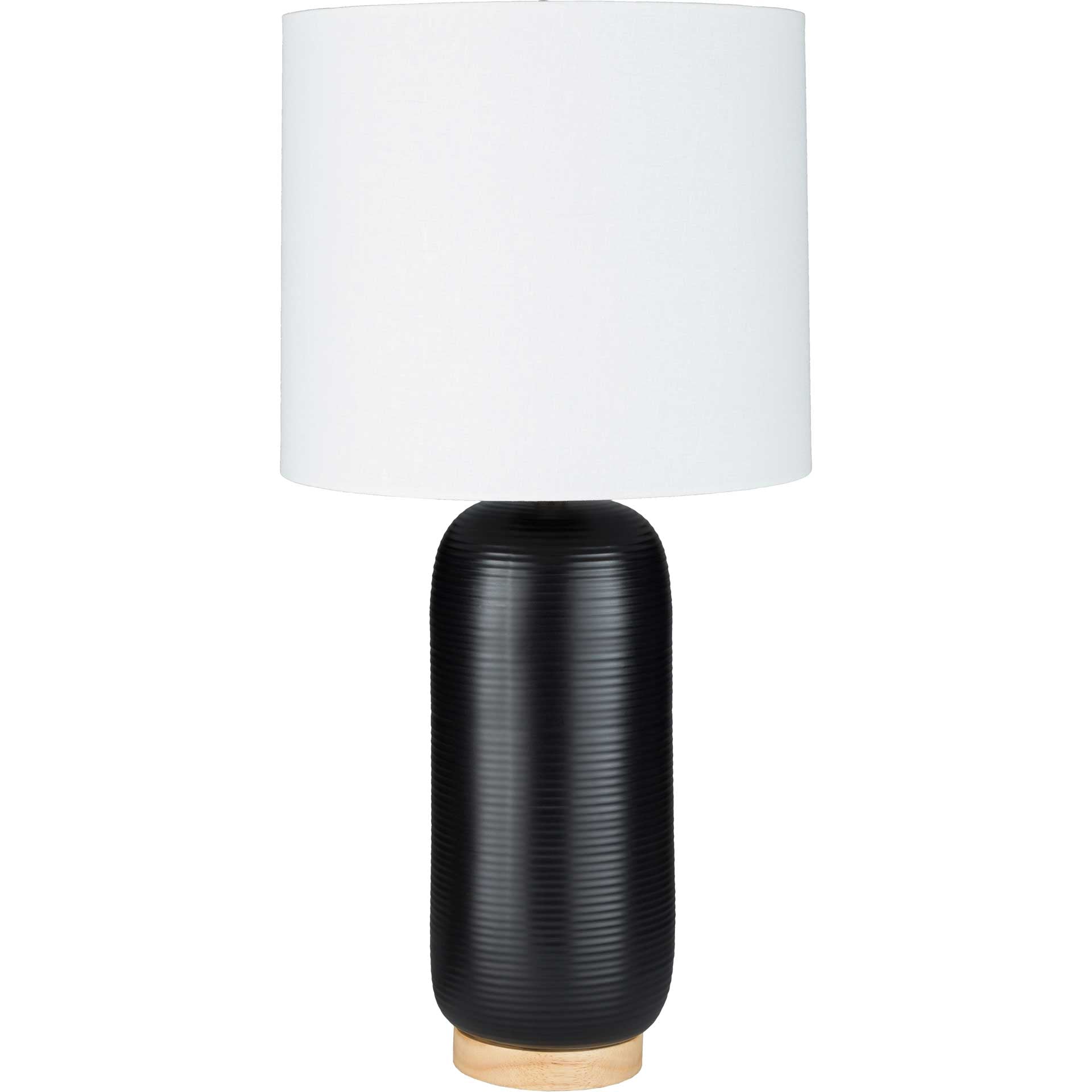Everly Table Lamp Black/White