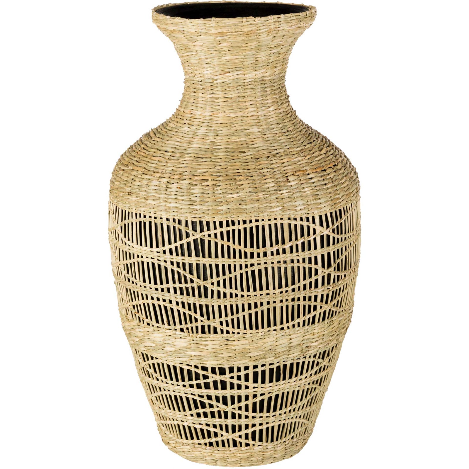 Elaine Vase Black Medium