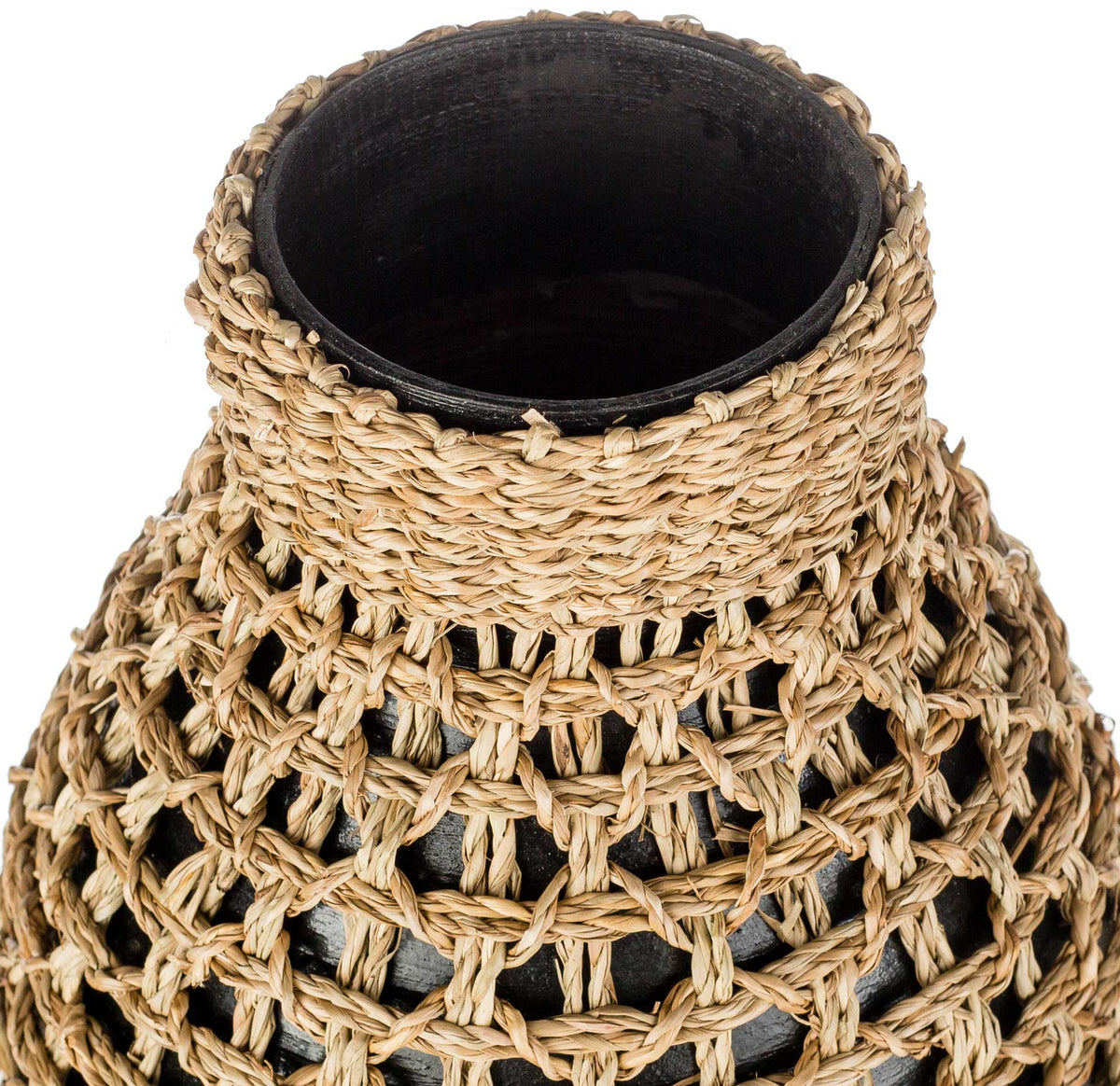 Elaine Vase Black Large