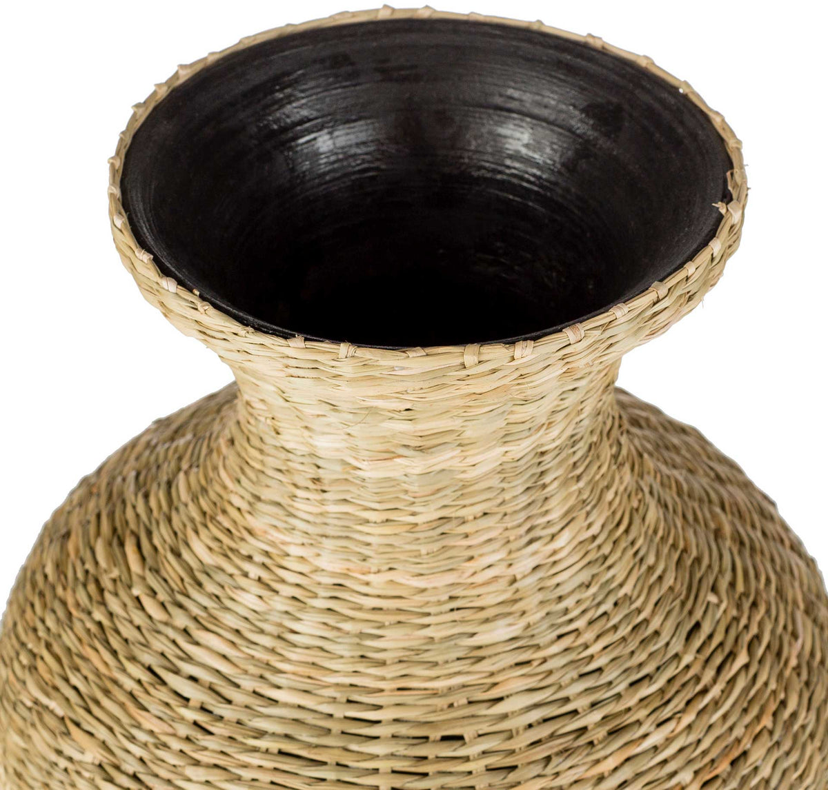 Elaine Vase Black Medium