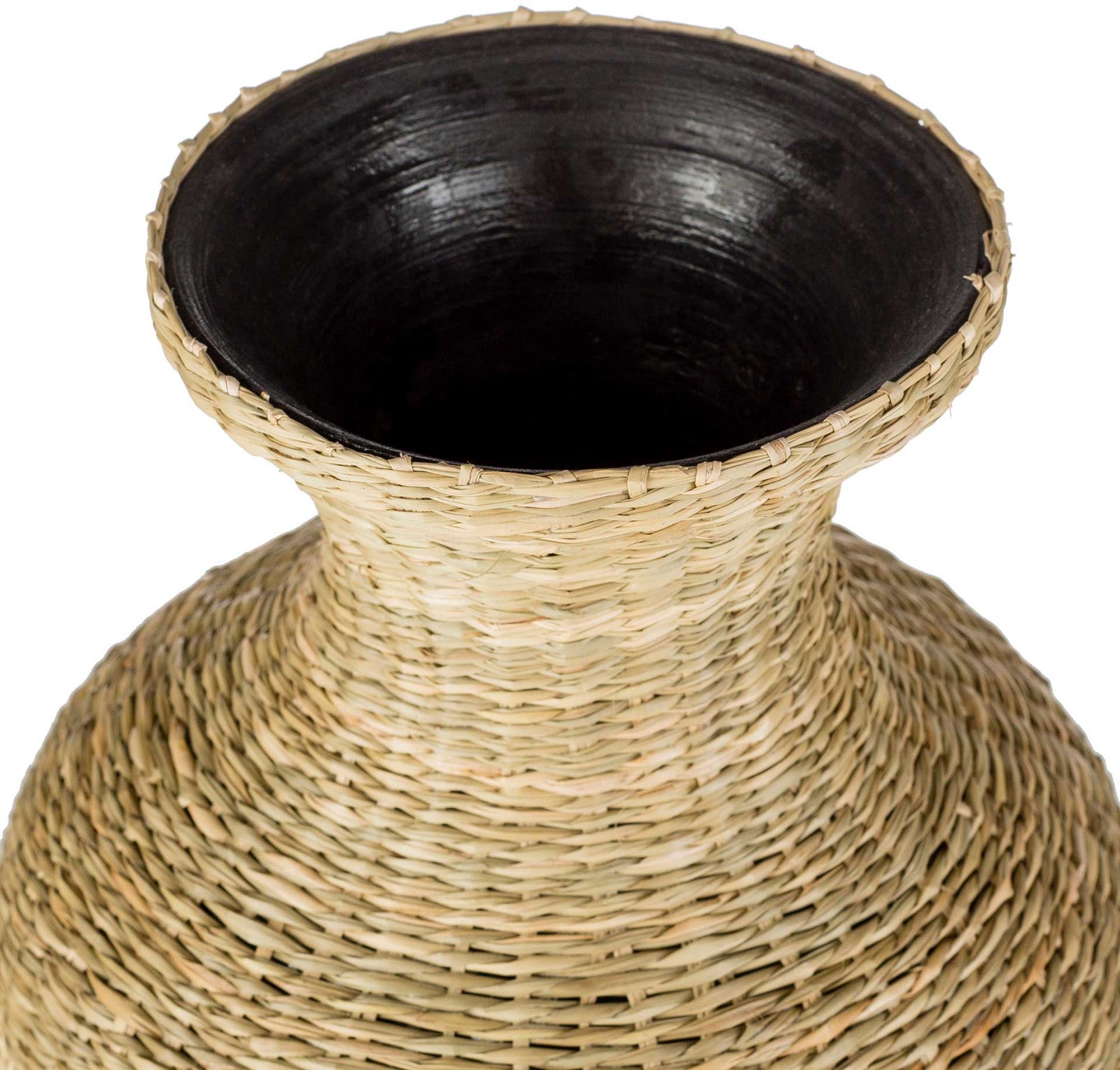 Elaine Vase Black Medium