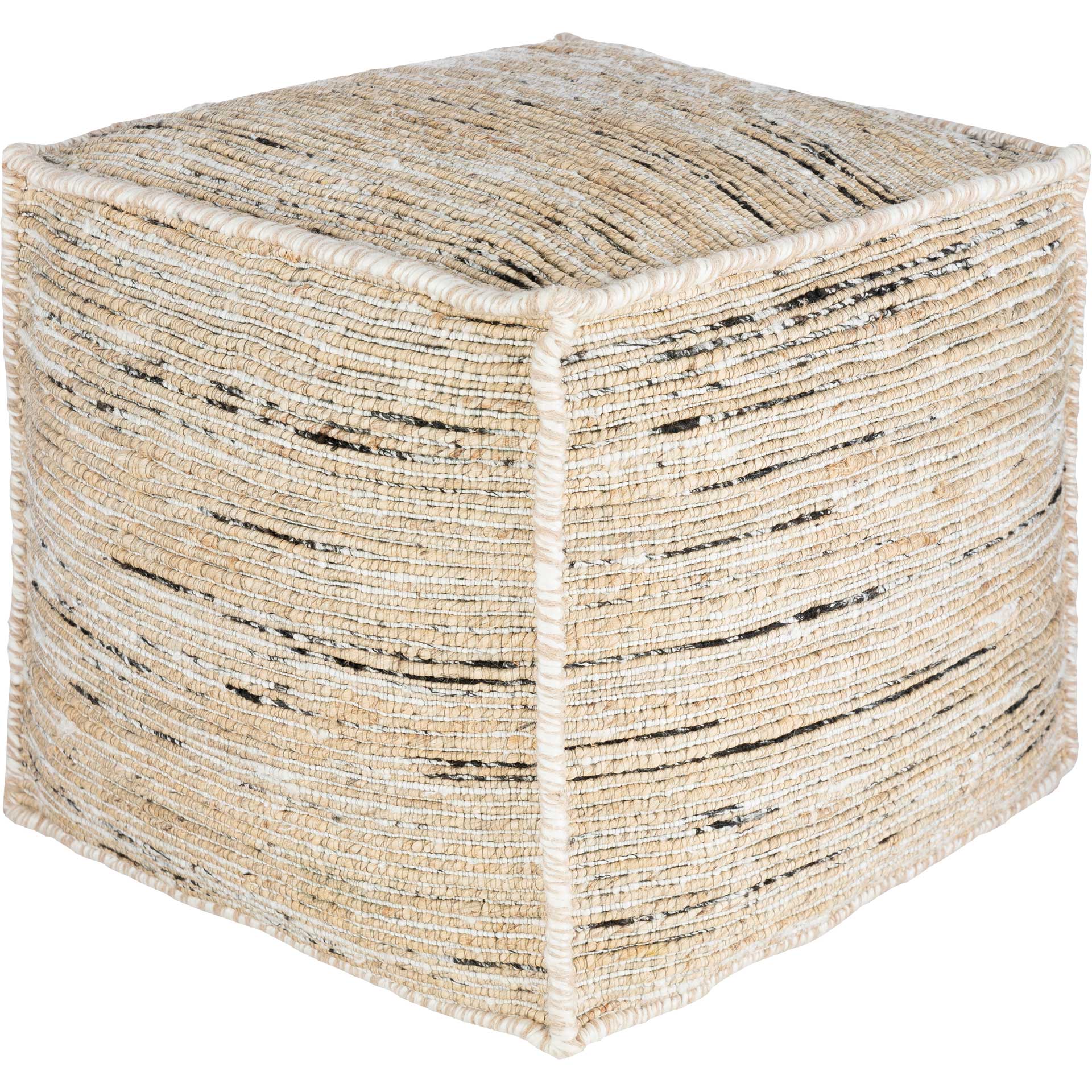 Estella Pouf Butter/White/Black