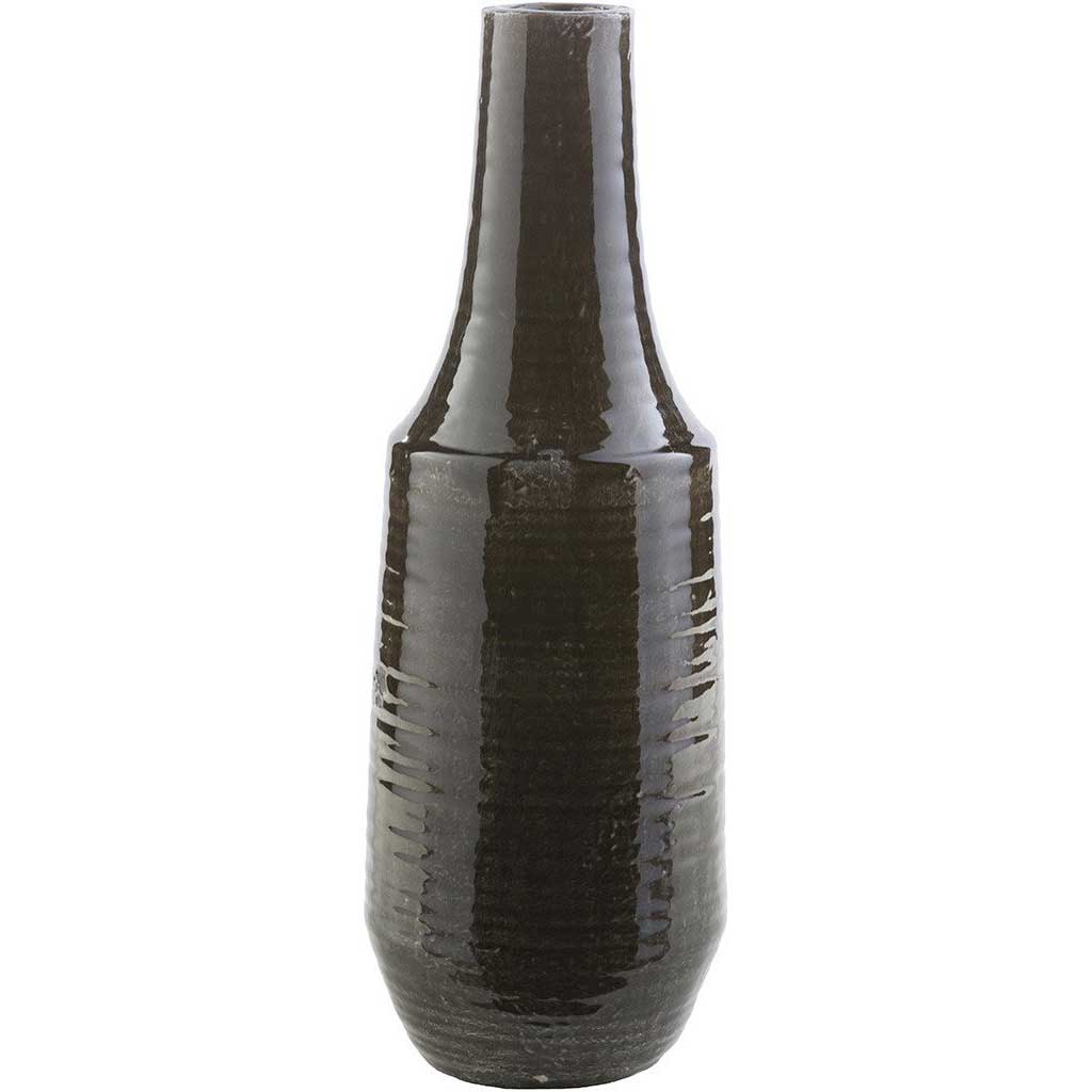 Farina Ceramic Table Vase Chocolate Large