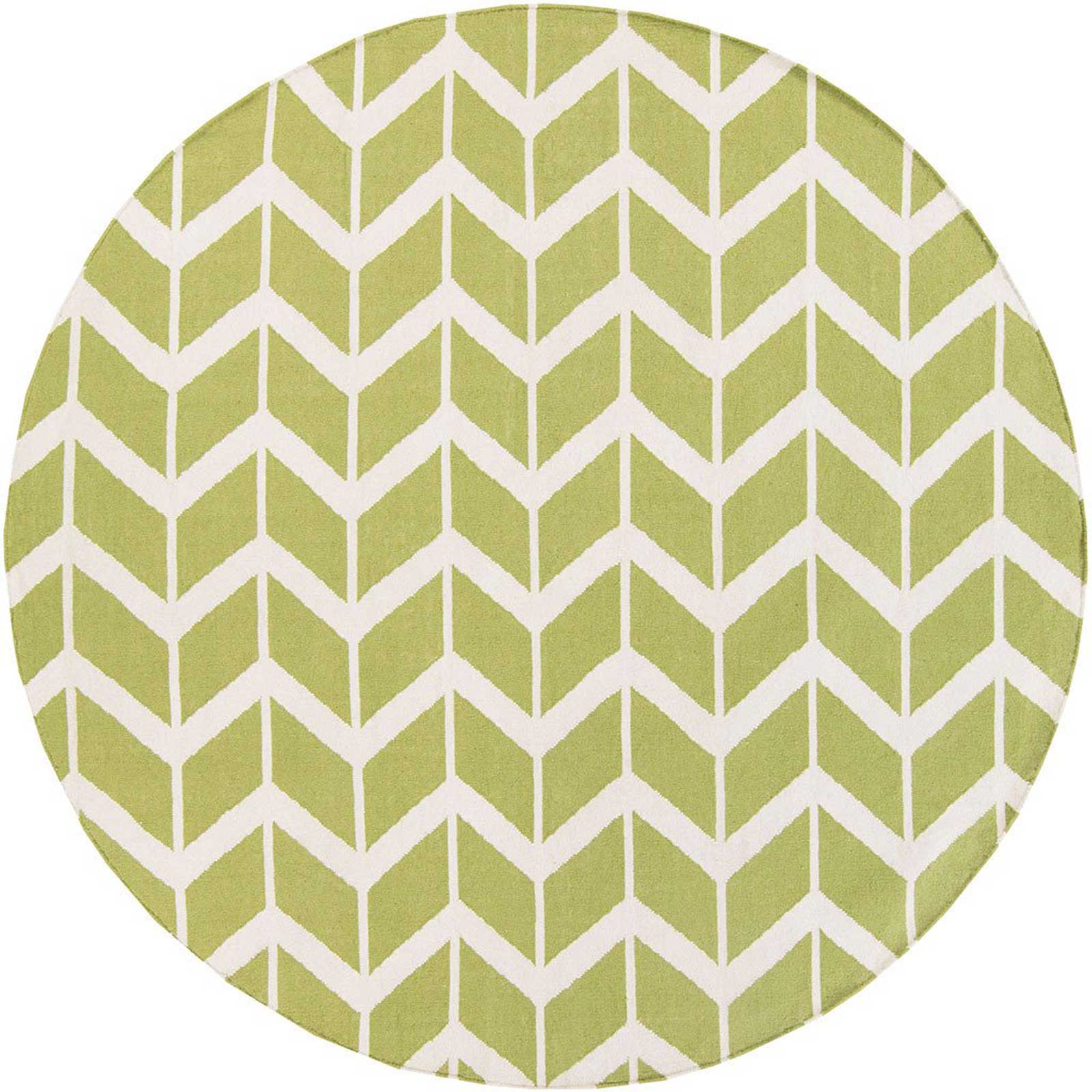 Fallon Lime/Beige Round Rug