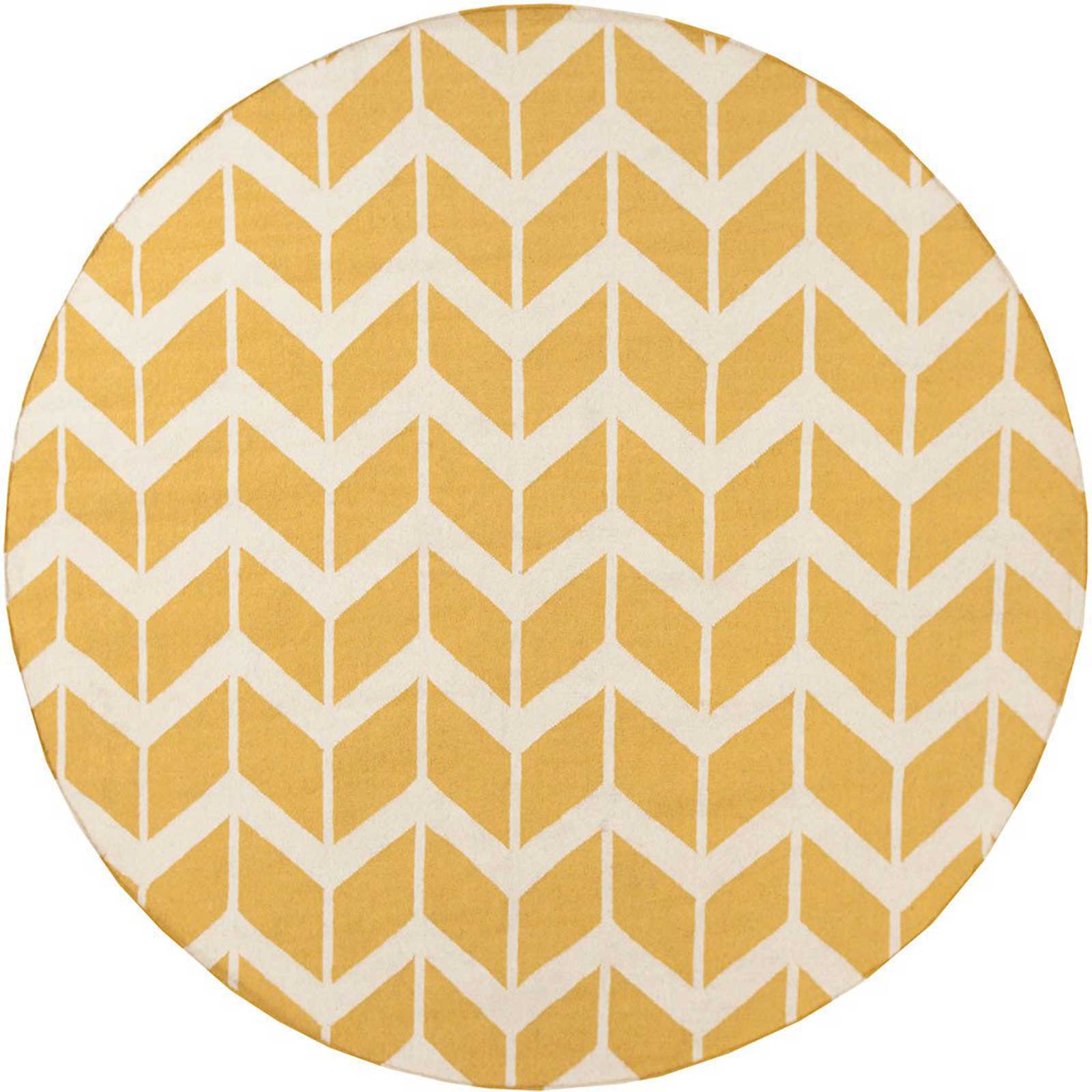 Fallon Sunflower/Ivory Round Rug