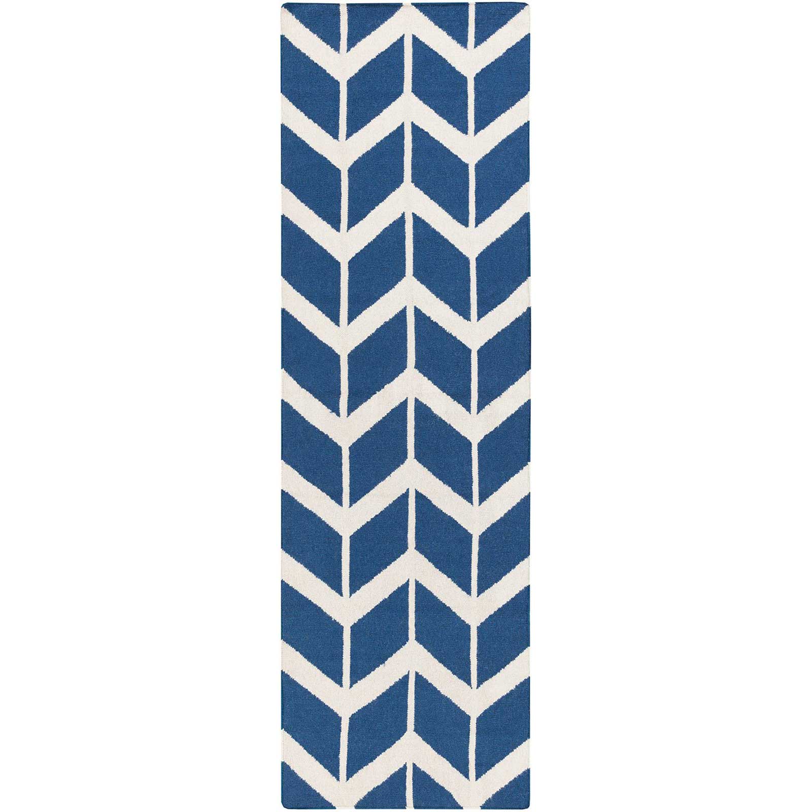 Fallon Cobalt/Ivory Runner Rug