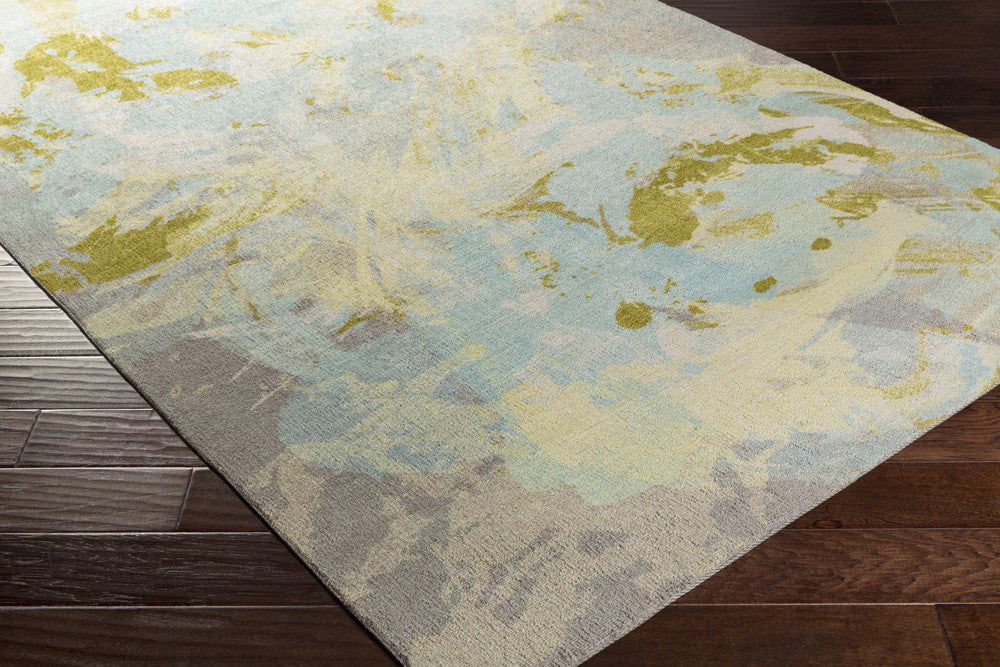 Felicity Sky Blue/Lime/Gray Area Rug
