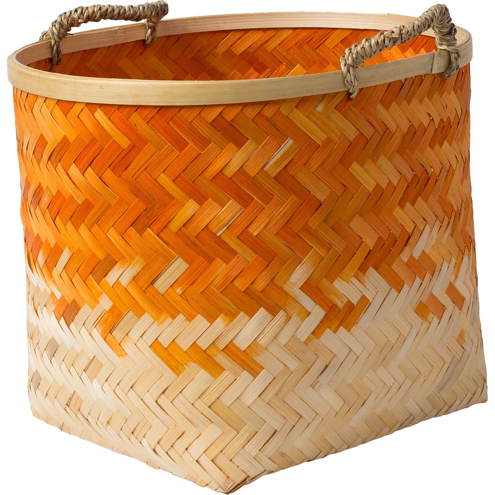 Frank Basket Bright Orange/Cream