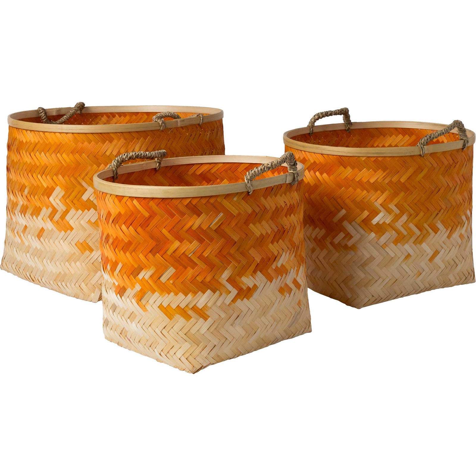 Frank Basket Bright Orange/Cream