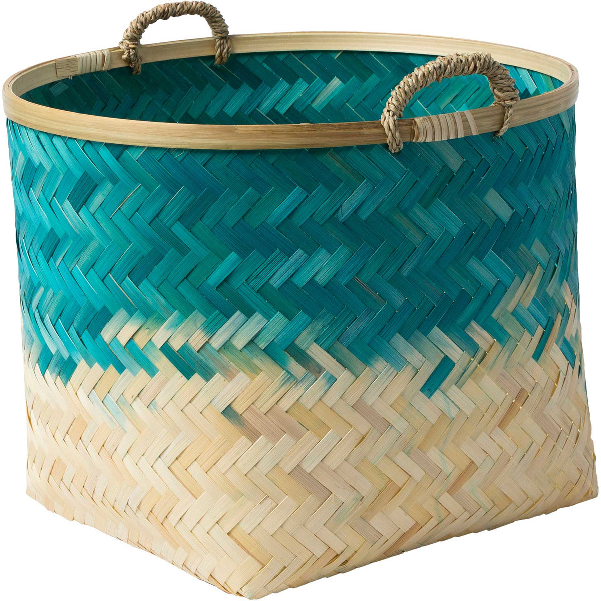 Frank Basket Teal/Cream