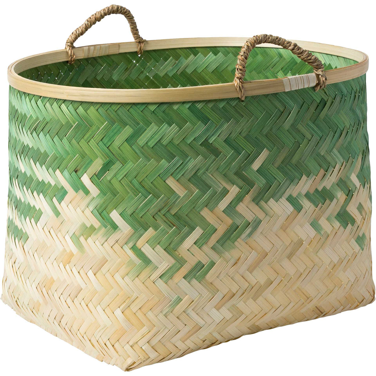 Frank Basket Grass Green/Cream