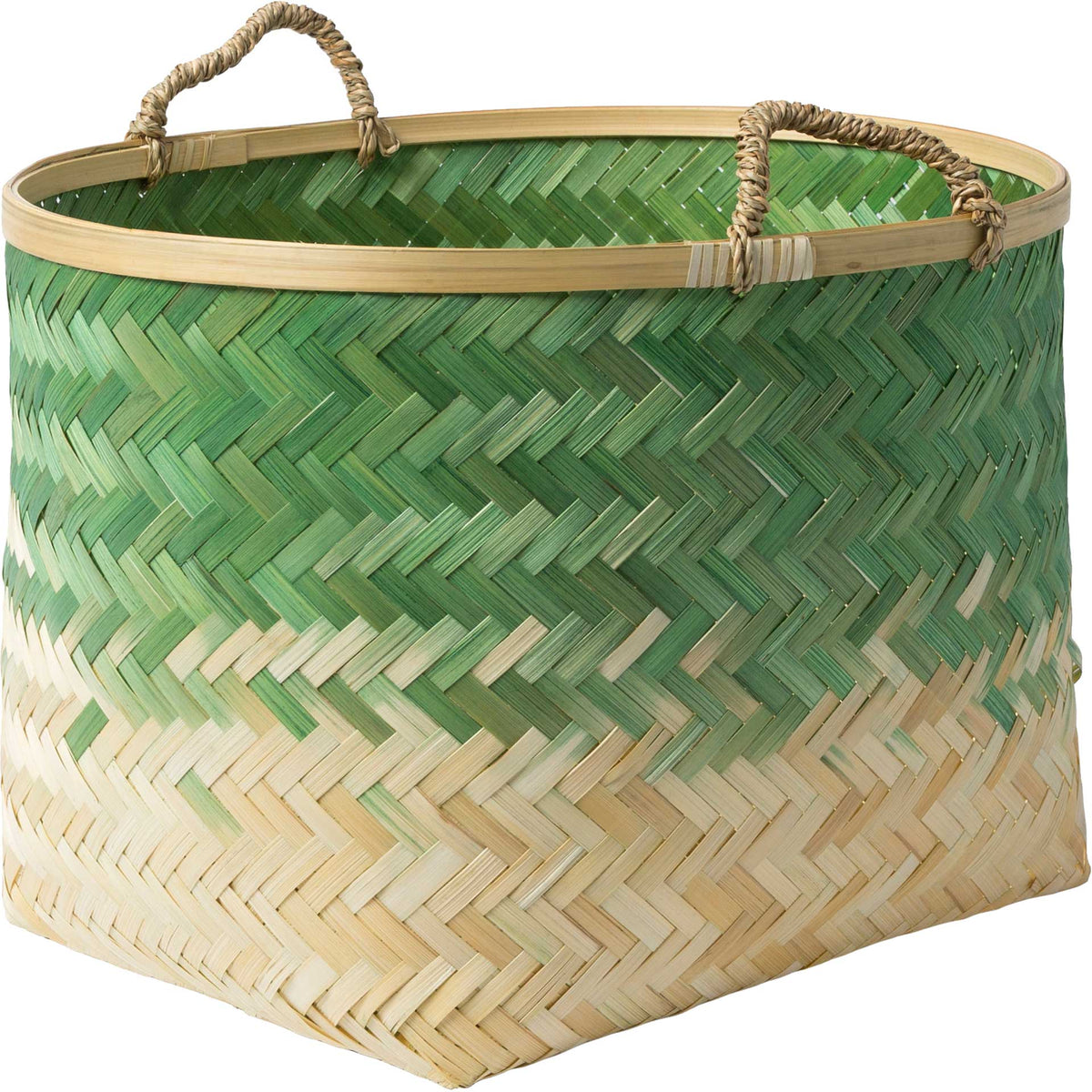 Frank Basket Grass Green/Cream