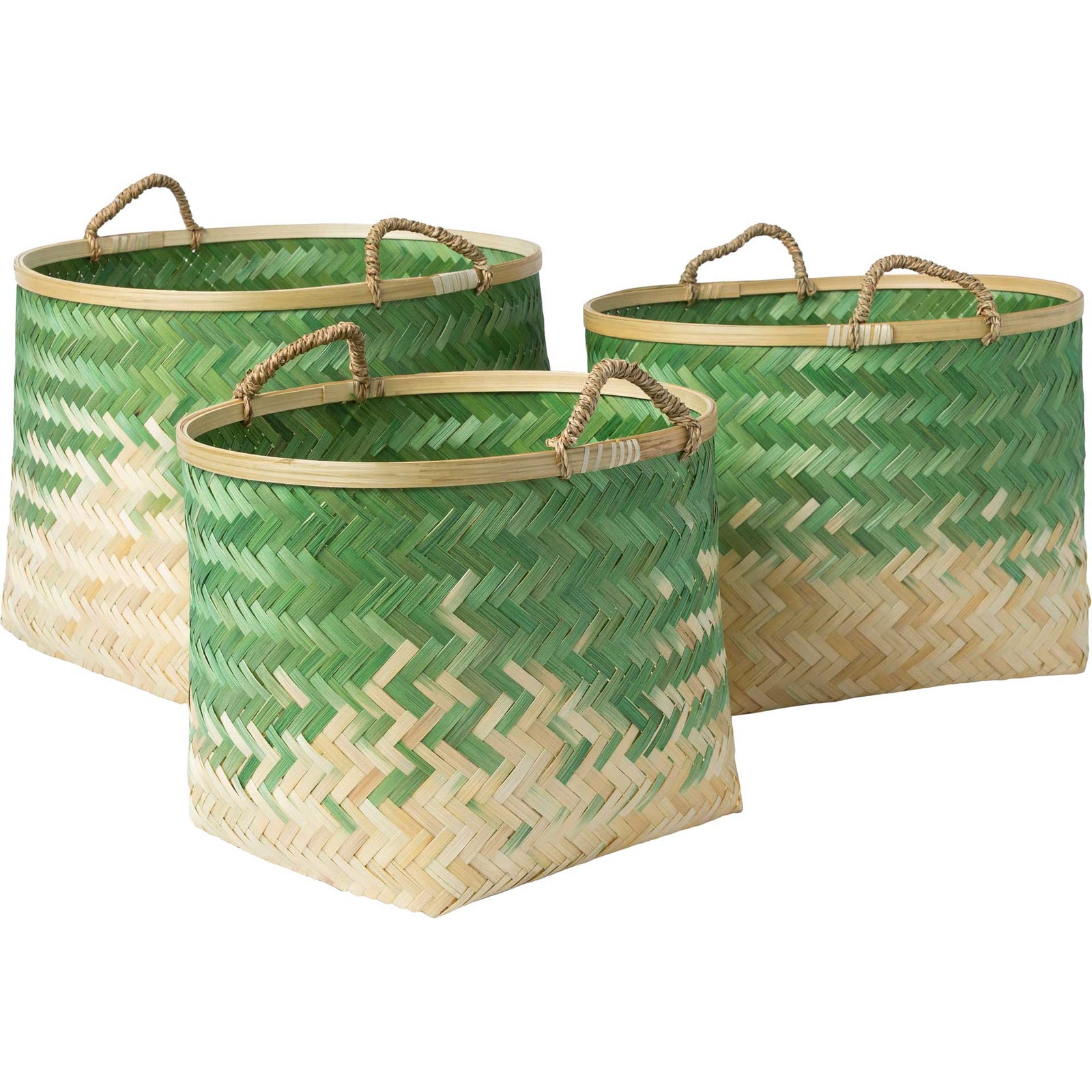 Frank Basket Grass Green/Cream