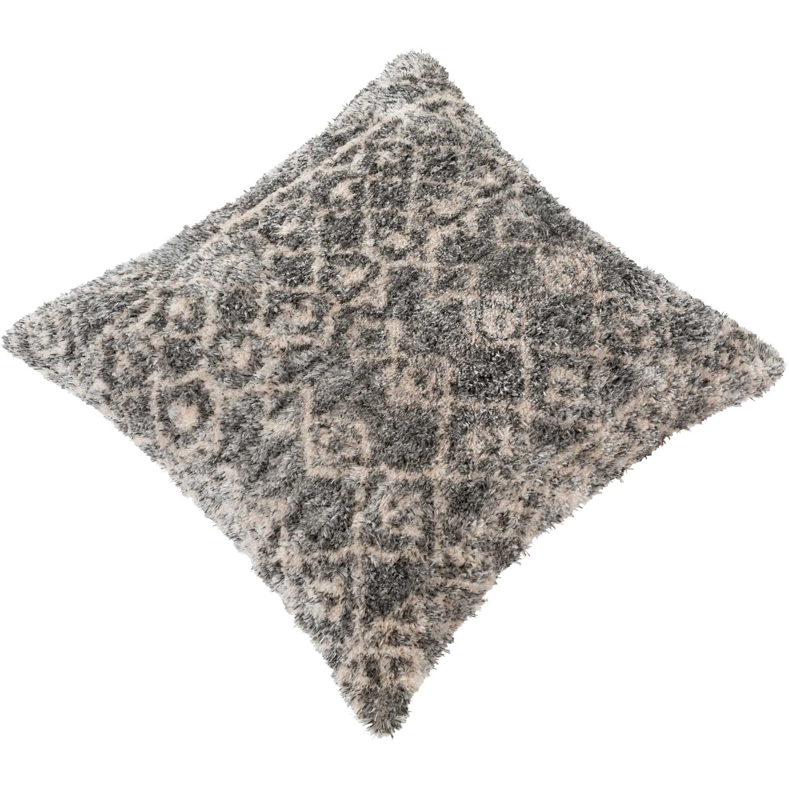 Flora Pillow Beige/Light Gray/Black